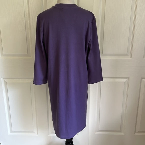 NWT Adidas Moment Athletic Dress Tech Purple and Black Three Stripes Womens XL - Picture 6 of 16